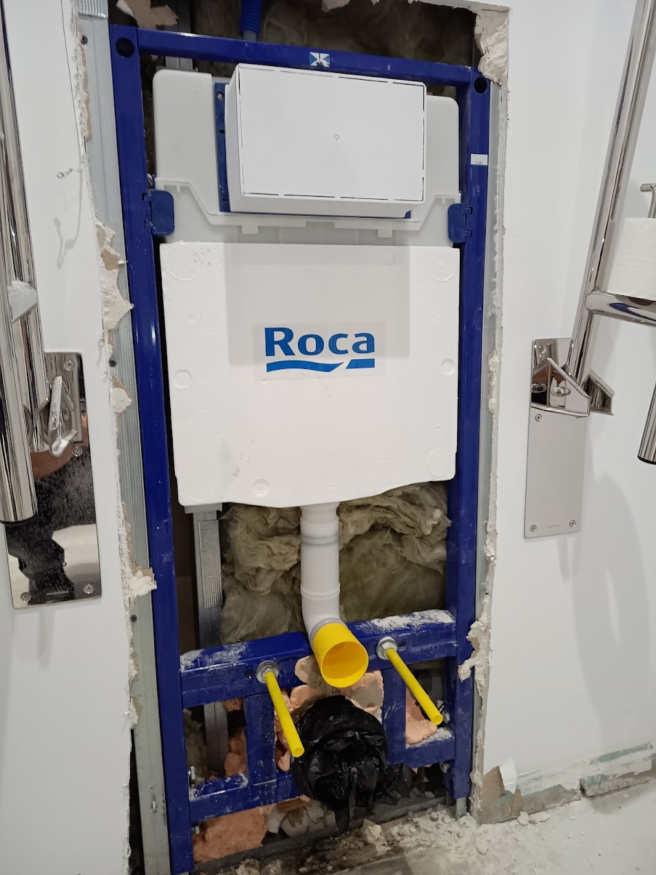 Instalación de bastidor de vater suspendido